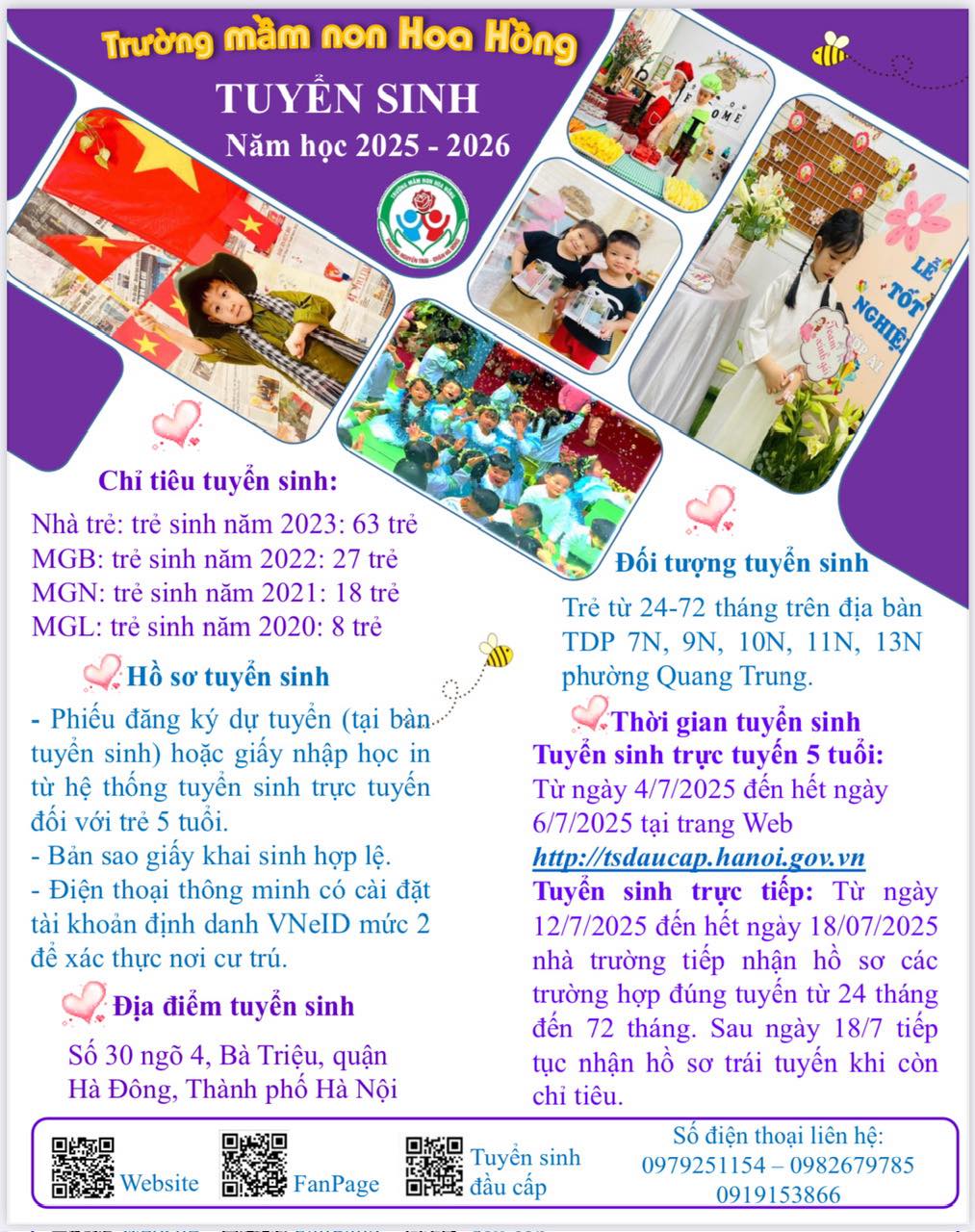THÔNG BÁO TUYỂN SINH NĂM HỌC 2025 - 2026 🌺